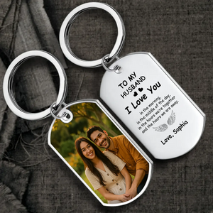I Love You In Every Moment Keychain – Couple Gift with Photo and Name Engraving – 89Prints
