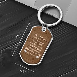 You Are Always By My Side Grandparents Memorial Keychain - Beautiful Memories Unique Photo & Name Keepsake - 89Prints