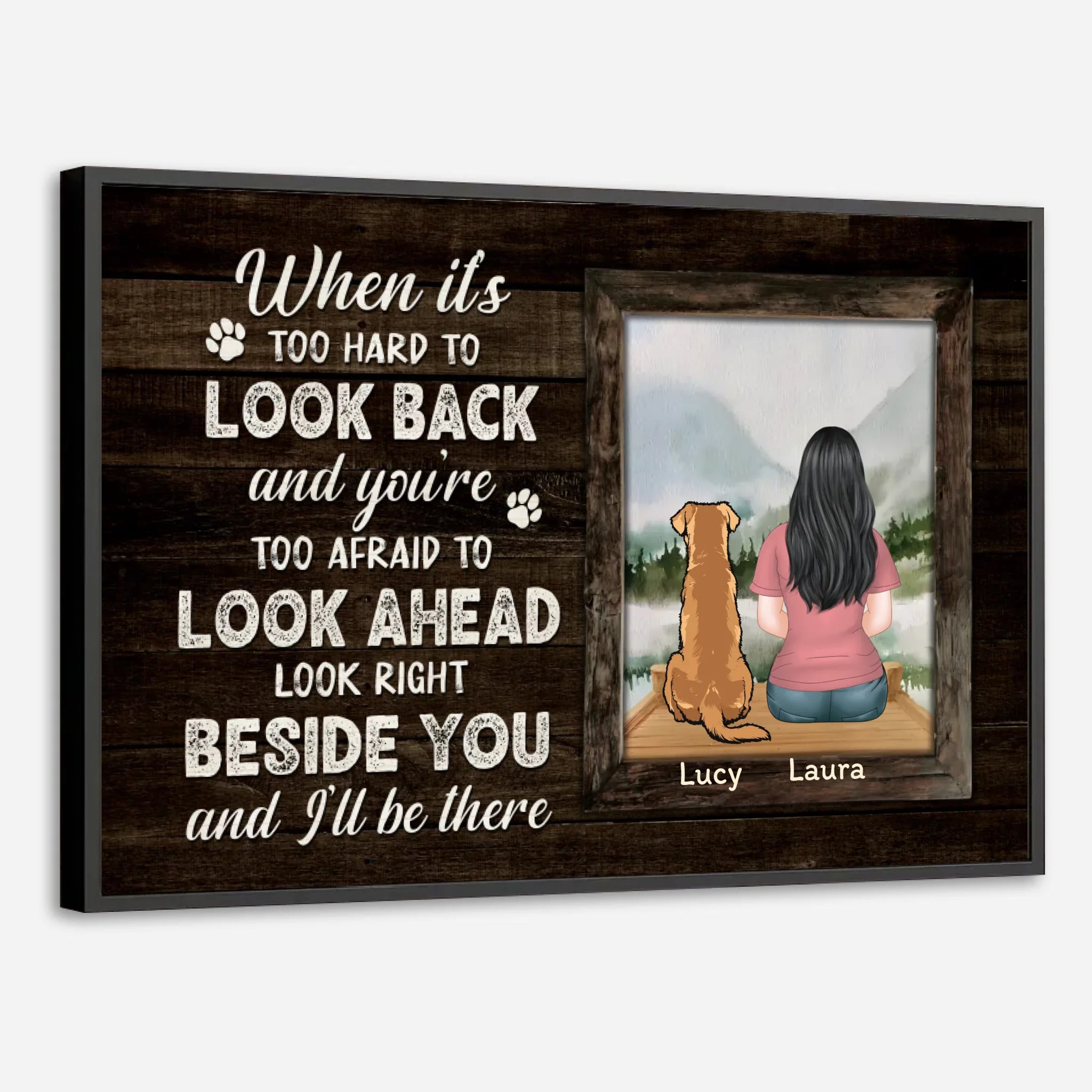 Furry Friend Quote Poster – Look Beside You Keepsake Print – 89Prints