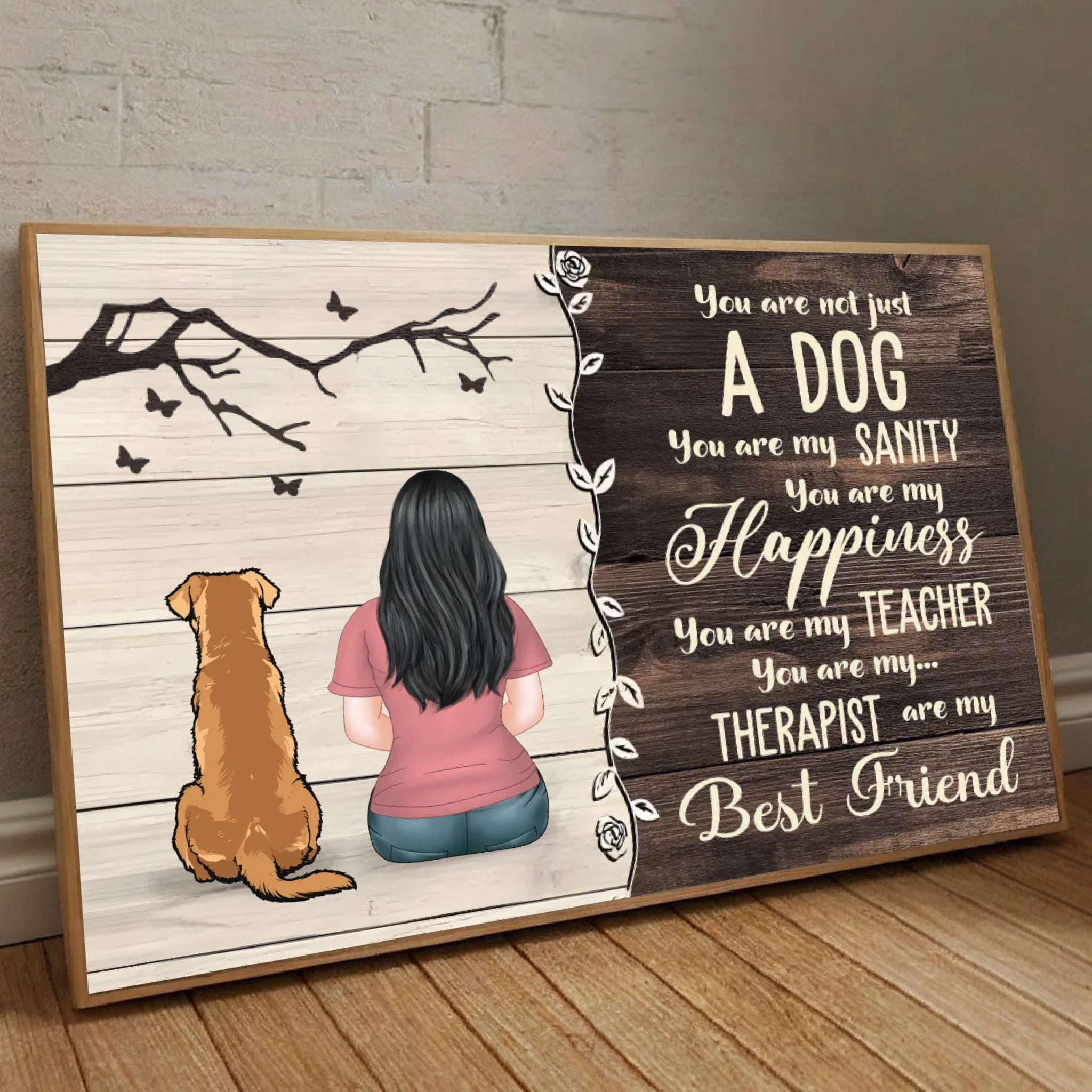 Custom Pet Poster – Not Just a Dog, You Are My Best Friend Print -89Prints
