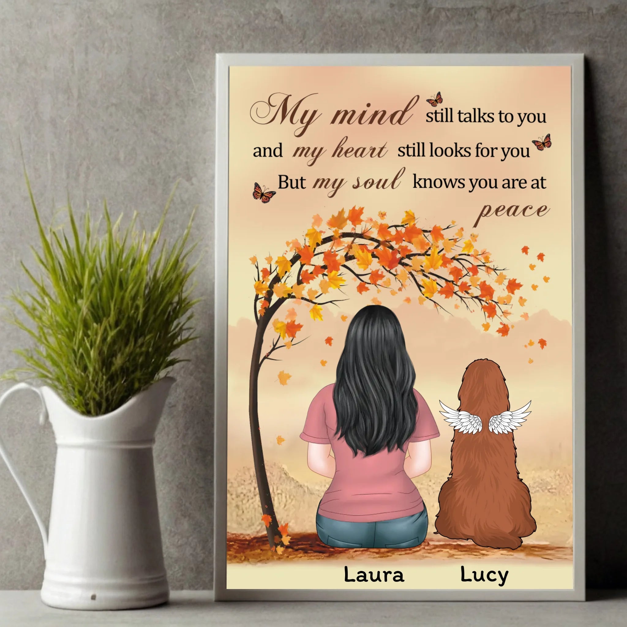 Custom Pet Loss Poster – In Loving Memory Dog Tribute – 89Prints