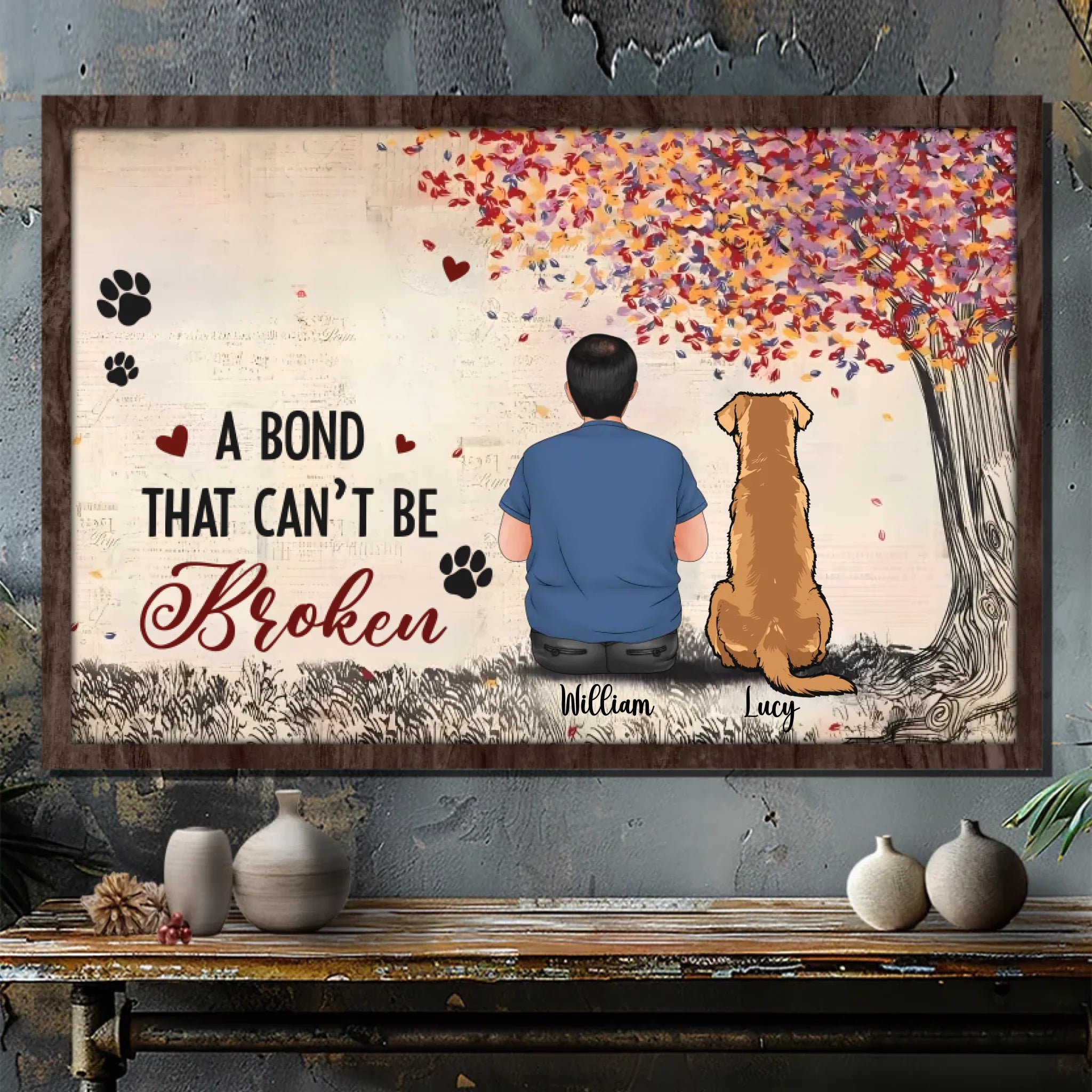 Dog Best Friend Canvas – Pet Lover Wall Art – 89Prints