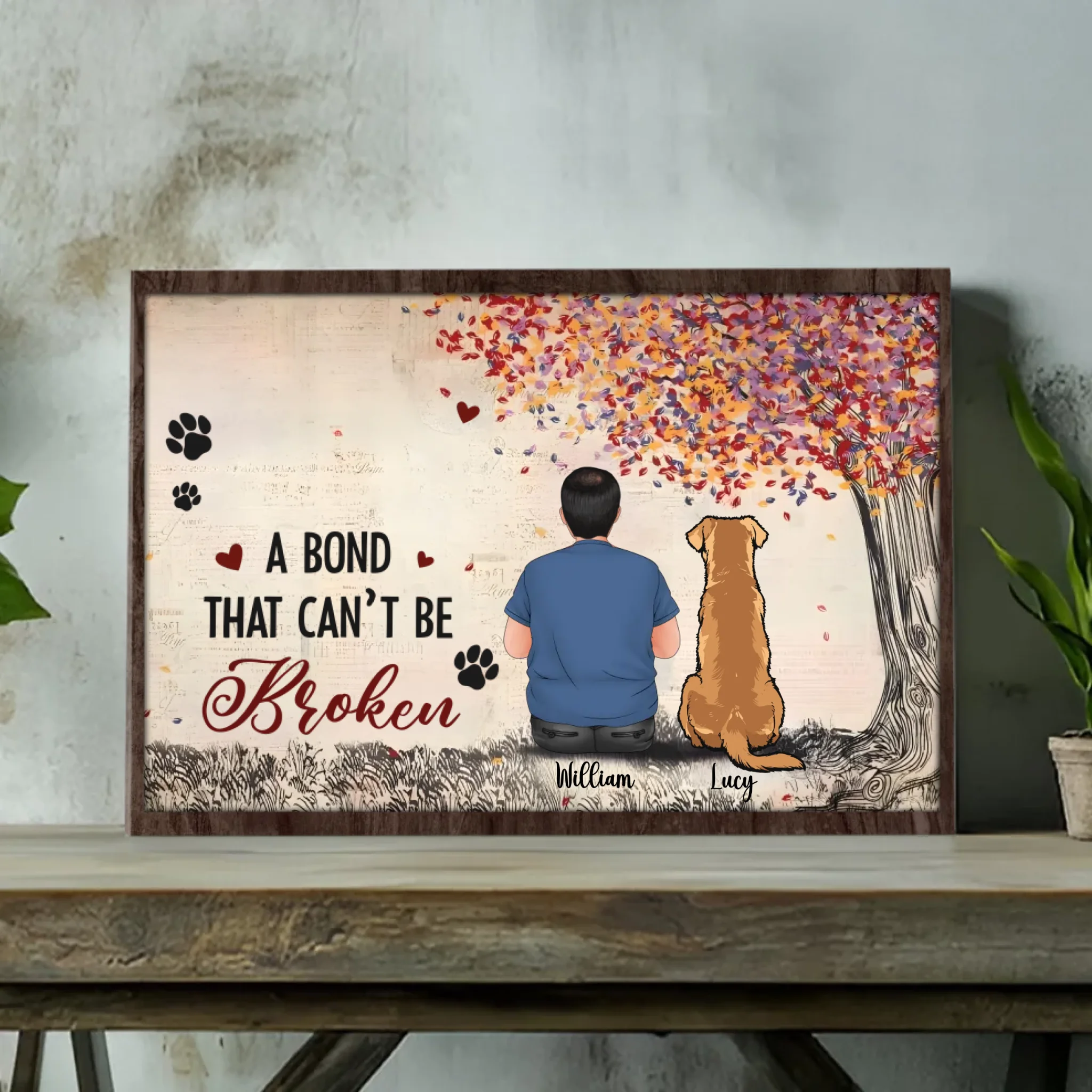 Dog Best Friend Canvas – Pet Lover Wall Art – 89Prints