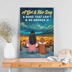 Personalized Dog Lover Canvas – Forever Bond Pet Tribute – 89Prints