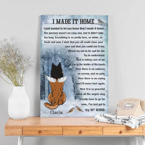 Dog Memorial Canvas – I Made It Home –  89Prints