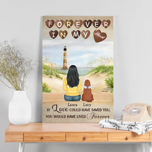 Forever in My Heart – Customizable Dog Memorial Canvas - 89Prints