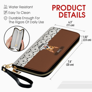 Personalized Dog Wallet Leather - The Signature Artwork Carry For Dog Lovers! - 89Prints