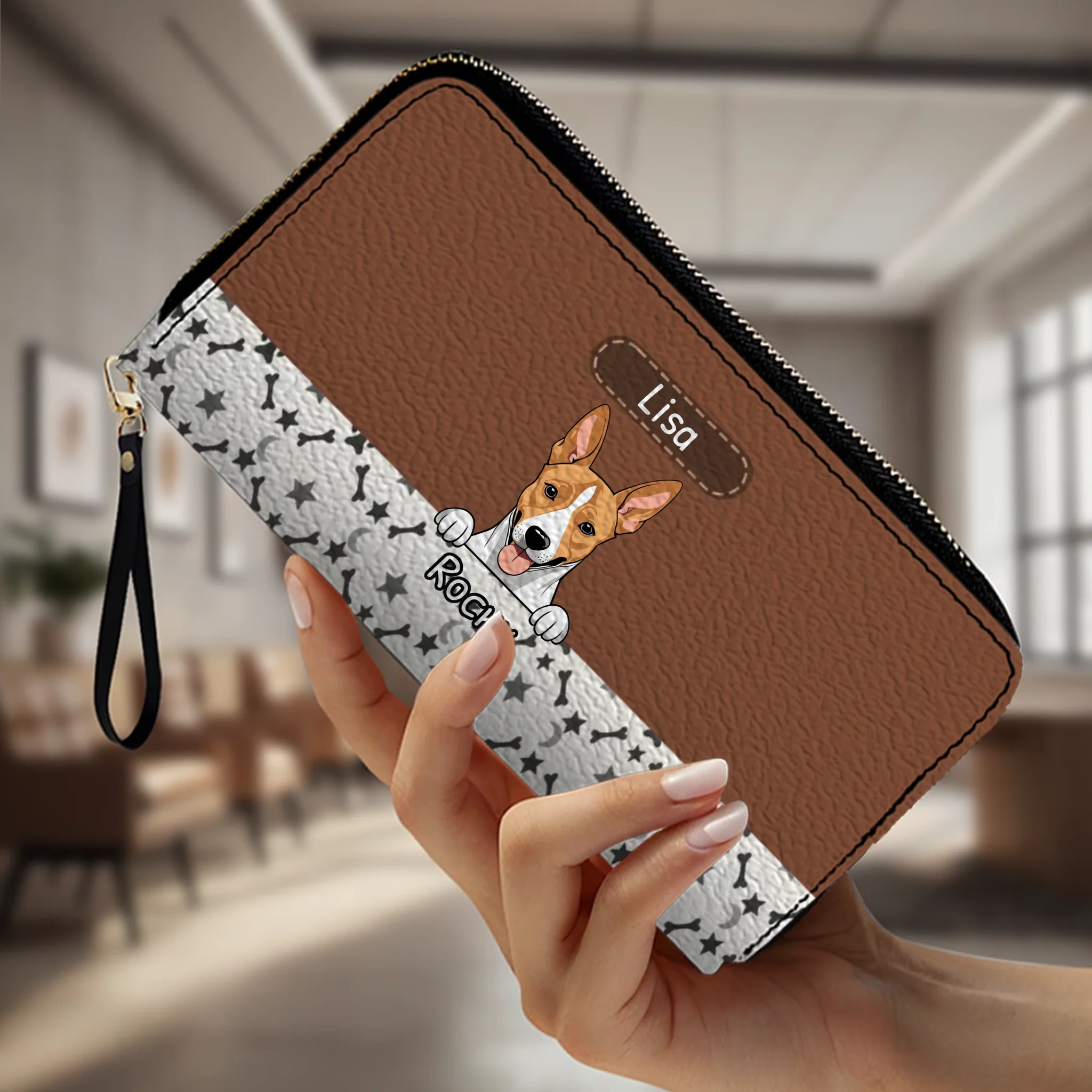 Personalized Dog Wallet Leather - The Signature Artwork Carry For Dog Lovers! - 89Prints