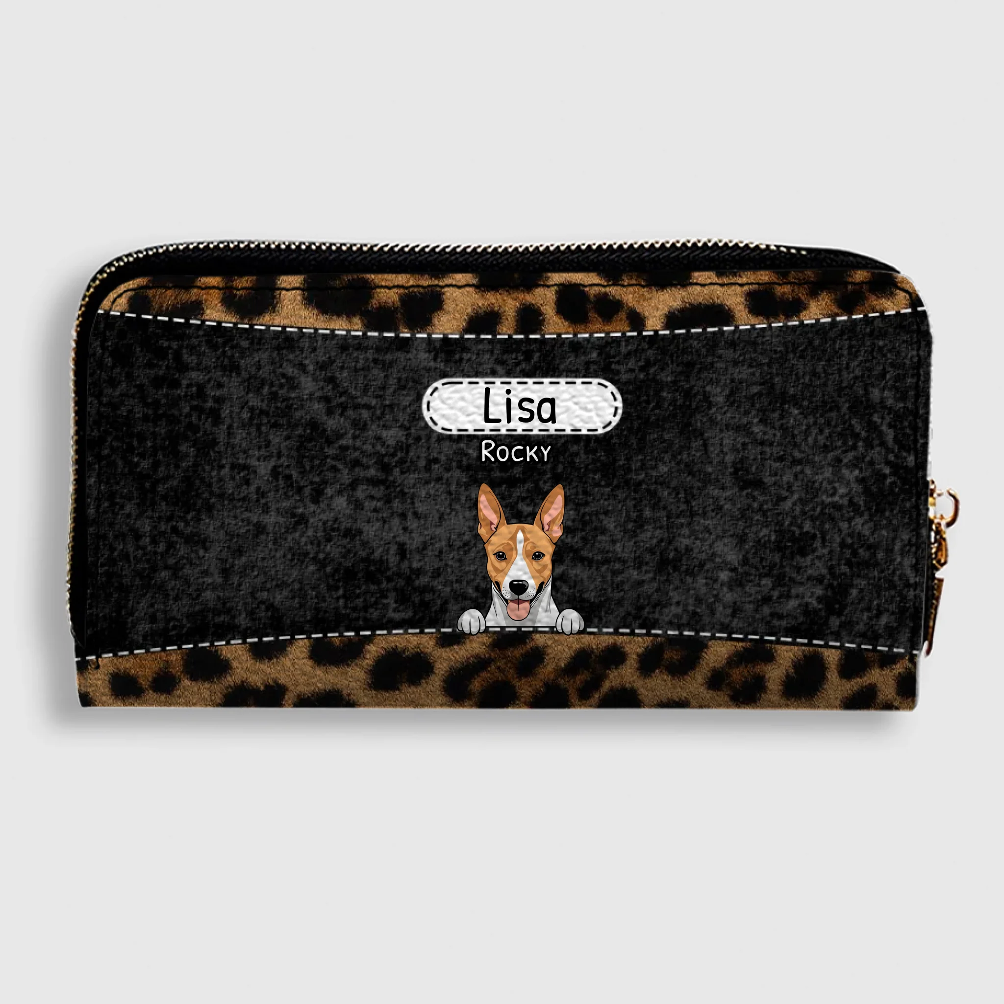 Leopard Print Pet Wallet - Personalized Pet Wallet | 89Prints