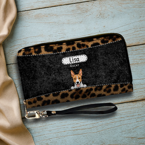 Leopard Print Pet Wallet - Personalized Pet Wallet | 89Prints