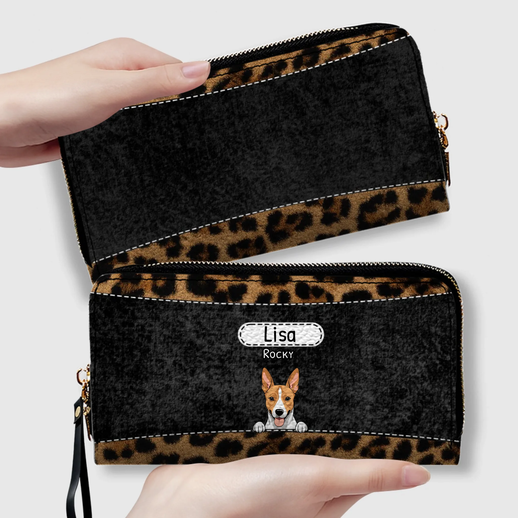 Leopard Print Pet Wallet - Personalized Pet Wallet | 89Prints