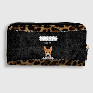 Leopard Print Pet Wallet - Personalized Pet Wallet | 89Prints