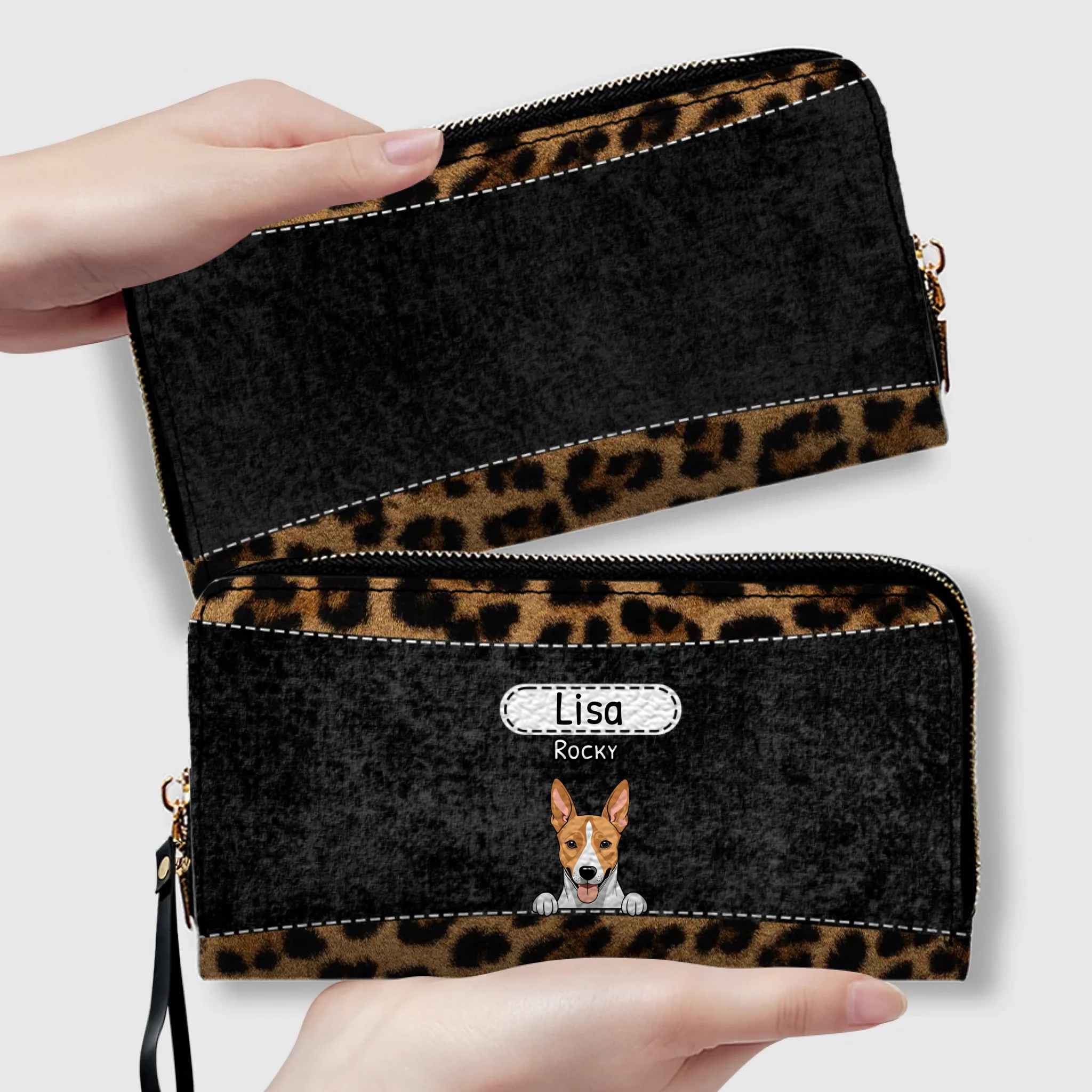 Leopard Print Pet Wallet - Personalized Pet Wallet | 89Prints