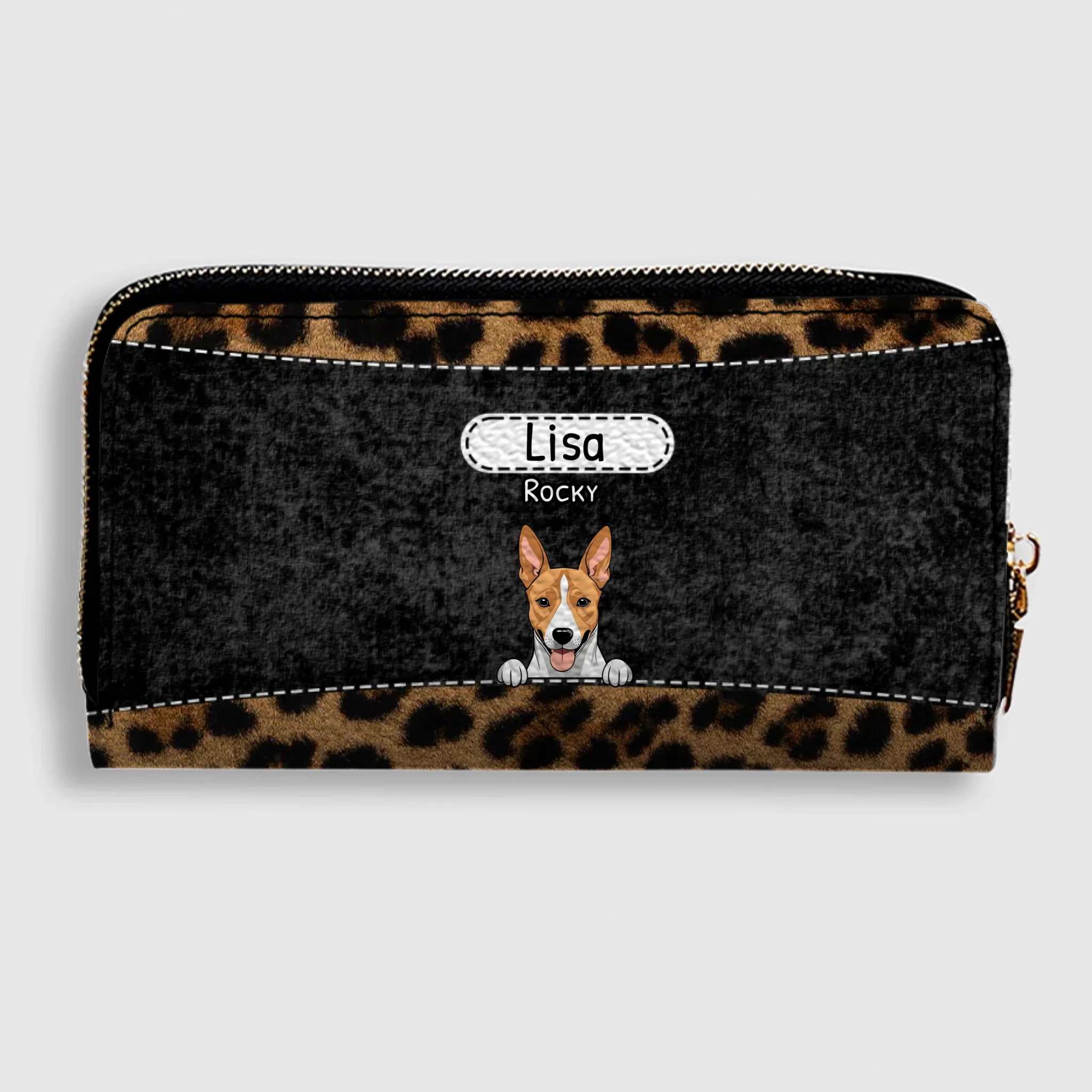 Leopard Print Pet Wallet - Personalized Pet Wallet | 89Prints