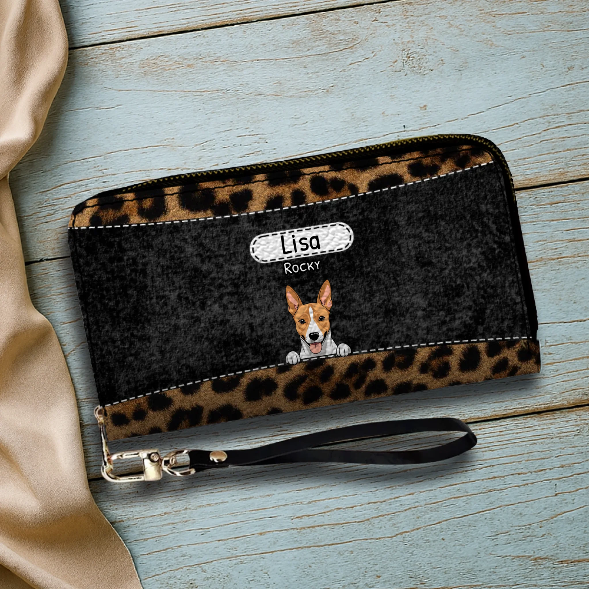 Leopard Print Pet Wallet - Personalized Pet Wallet | 89Prints