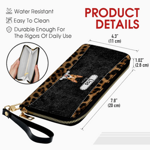 Leopard Print Pet Wallet - Personalized Pet Wallet | 89Prints