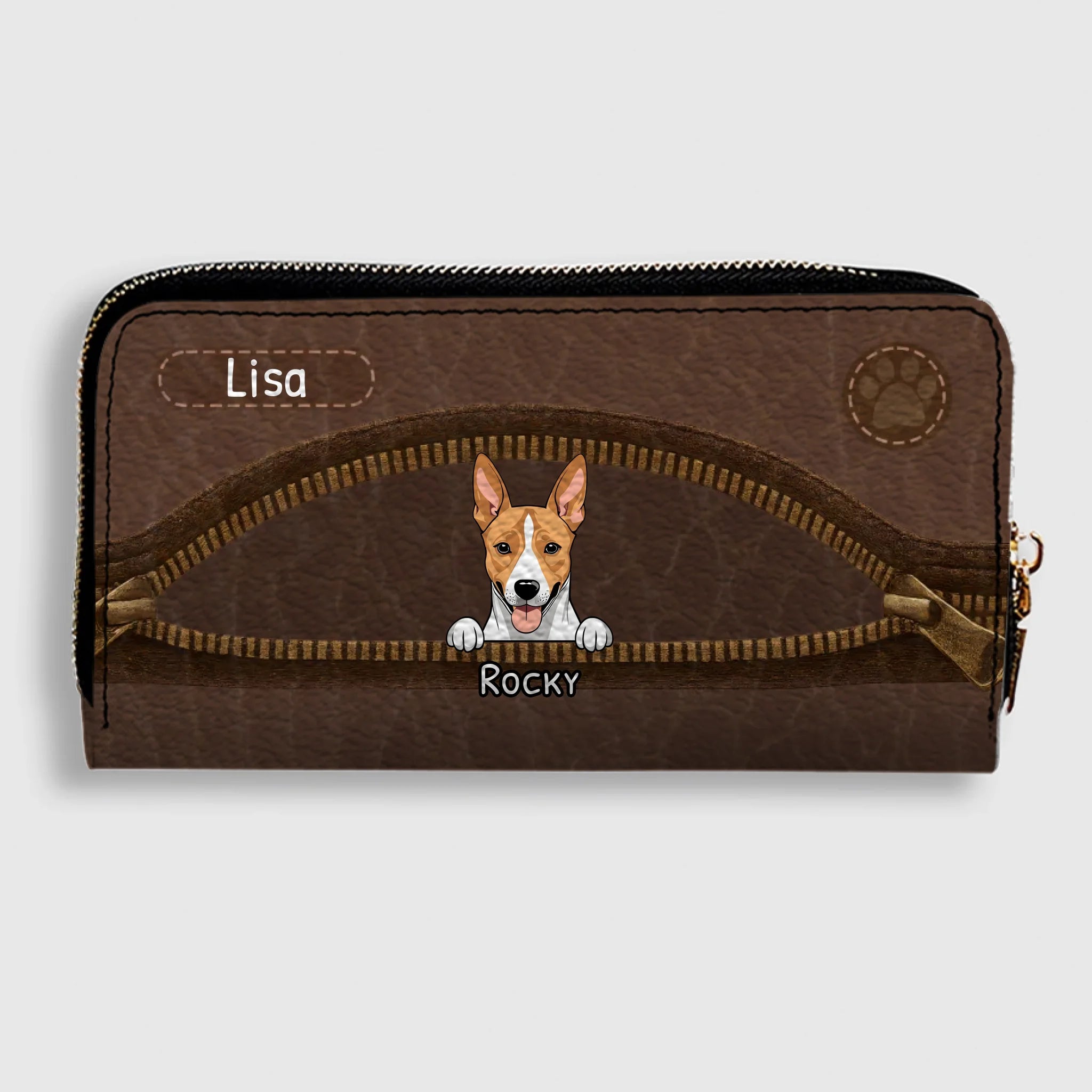 Personalized Wallet for Dog Lovers - Custom Pet Artwork Gift - 89Prints