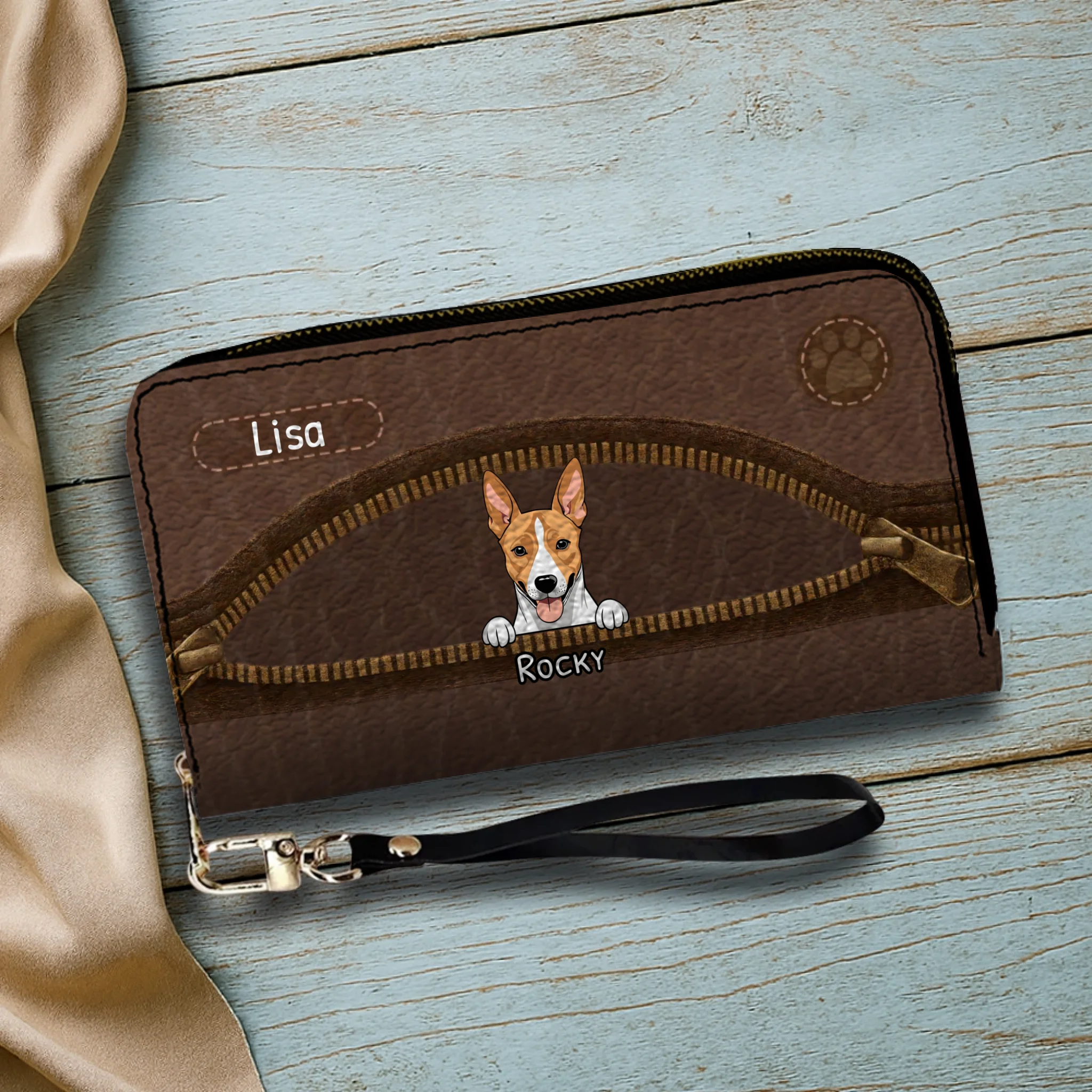 Personalized Wallet for Dog Lovers - Custom Pet Artwork Gift - 89Prints