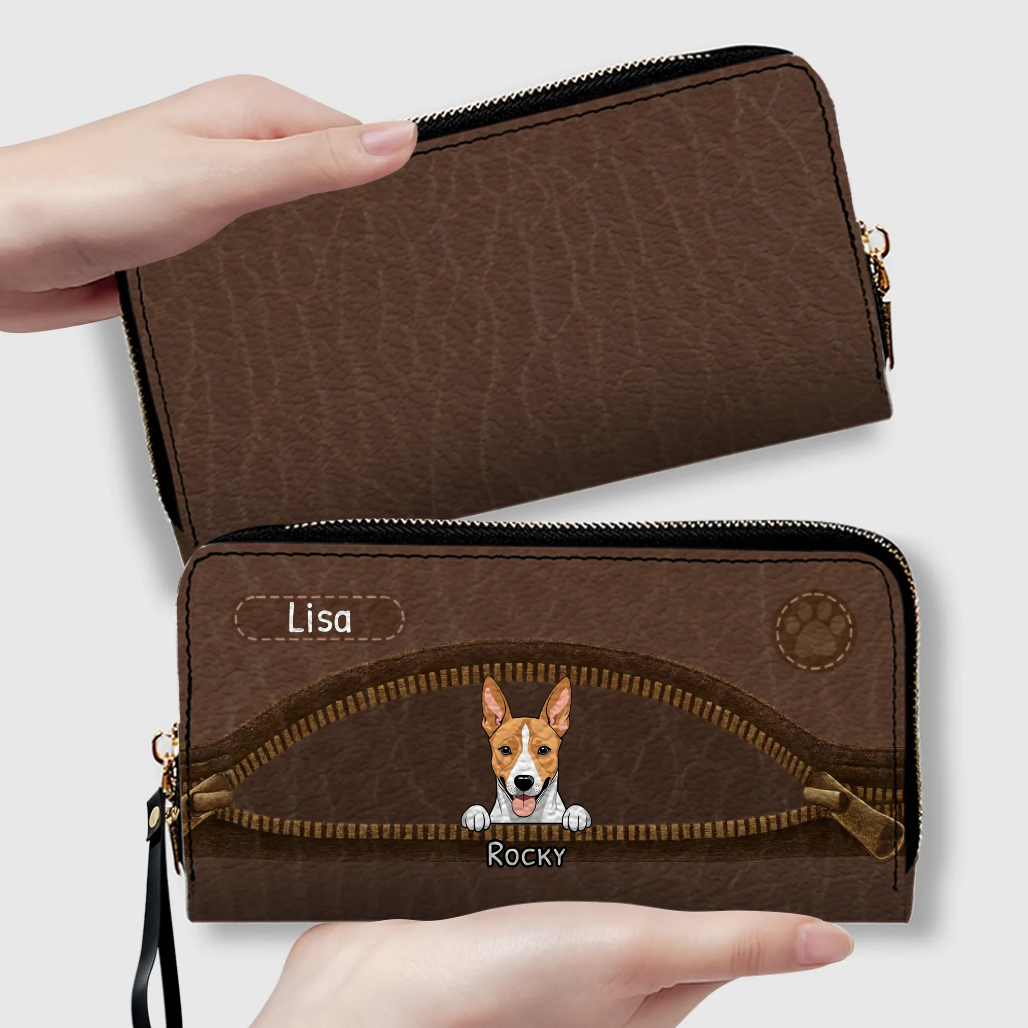 Personalized Wallet for Dog Lovers - Custom Pet Artwork Gift - 89Prints
