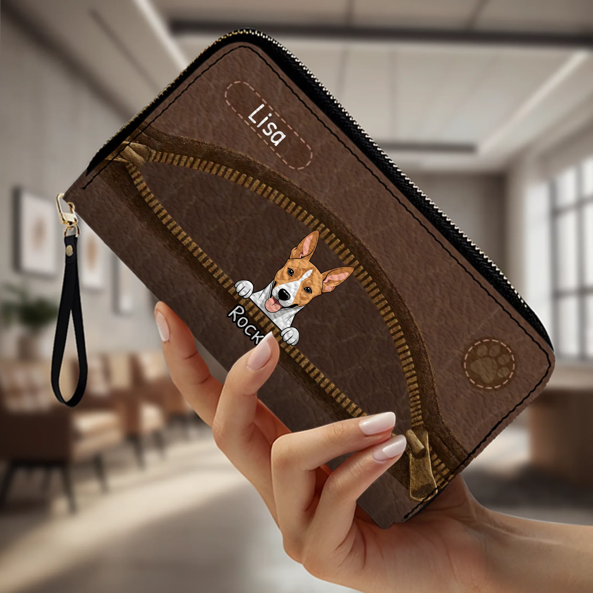 Personalized Wallet for Dog Lovers - Custom Pet Artwork Gift - 89Prints