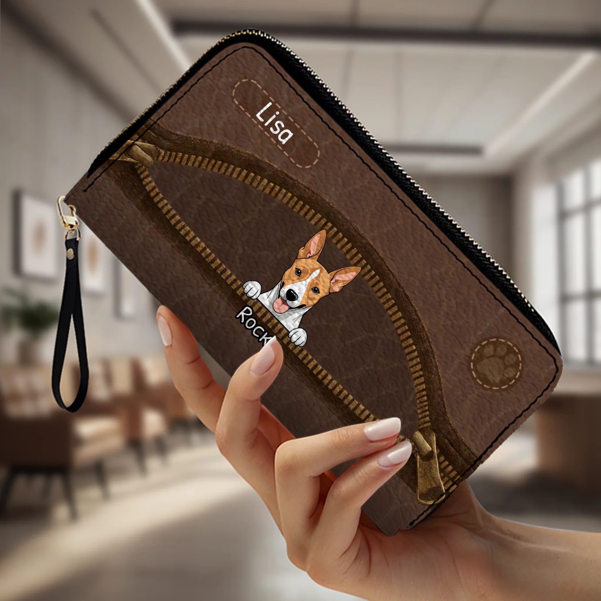 Personalized Wallet for Dog Lovers - Custom Pet Artwork Gift - 89Prints