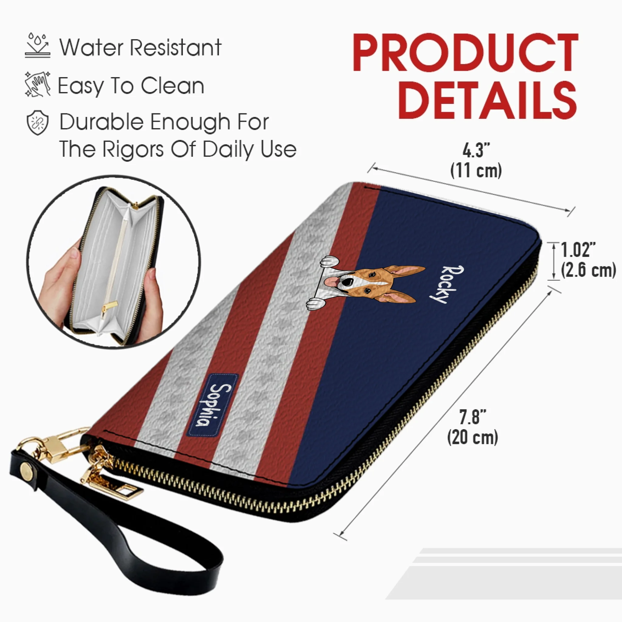 Patriotic Wallet for US Pet Owners - Show Your Pride with Custom Artwork - 89Prints
