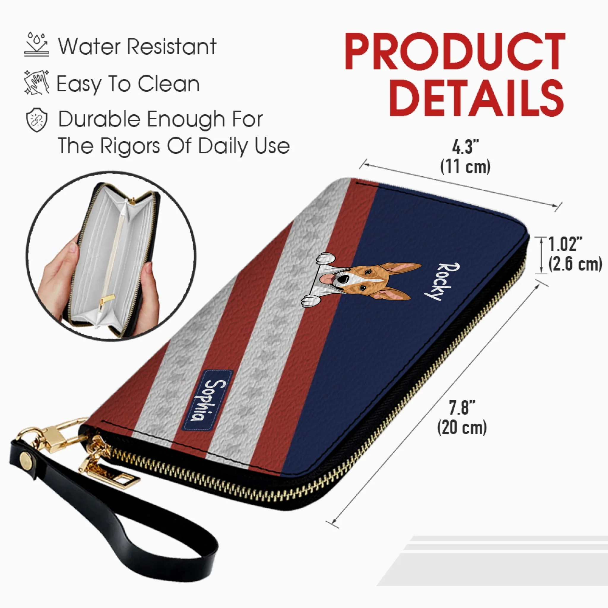 Patriotic Wallet for US Pet Owners - Show Your Pride with Custom Artwork - 89Prints