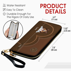 Vintage Style Custom Pet Wallet – Personalized Dog & Cat Art | 89Prints