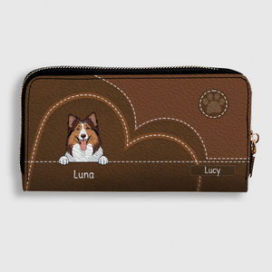 Vintage Style Custom Pet Wallet – Personalized Dog & Cat Art | 89Prints