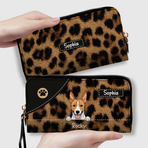 Leopard Print Wallet for Pet Lovers - Trendy Custom Artwork for Her - 89Prints