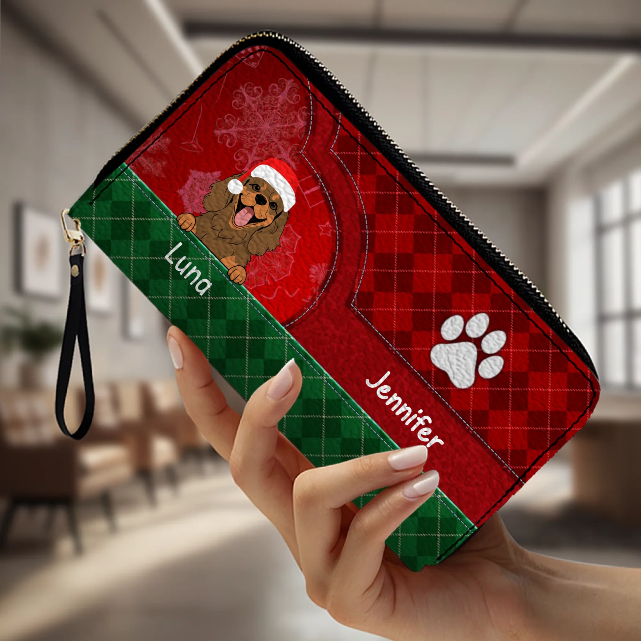 Personalized Leather Wallet – Christmas Gift for Pet Lovers | 89Prints