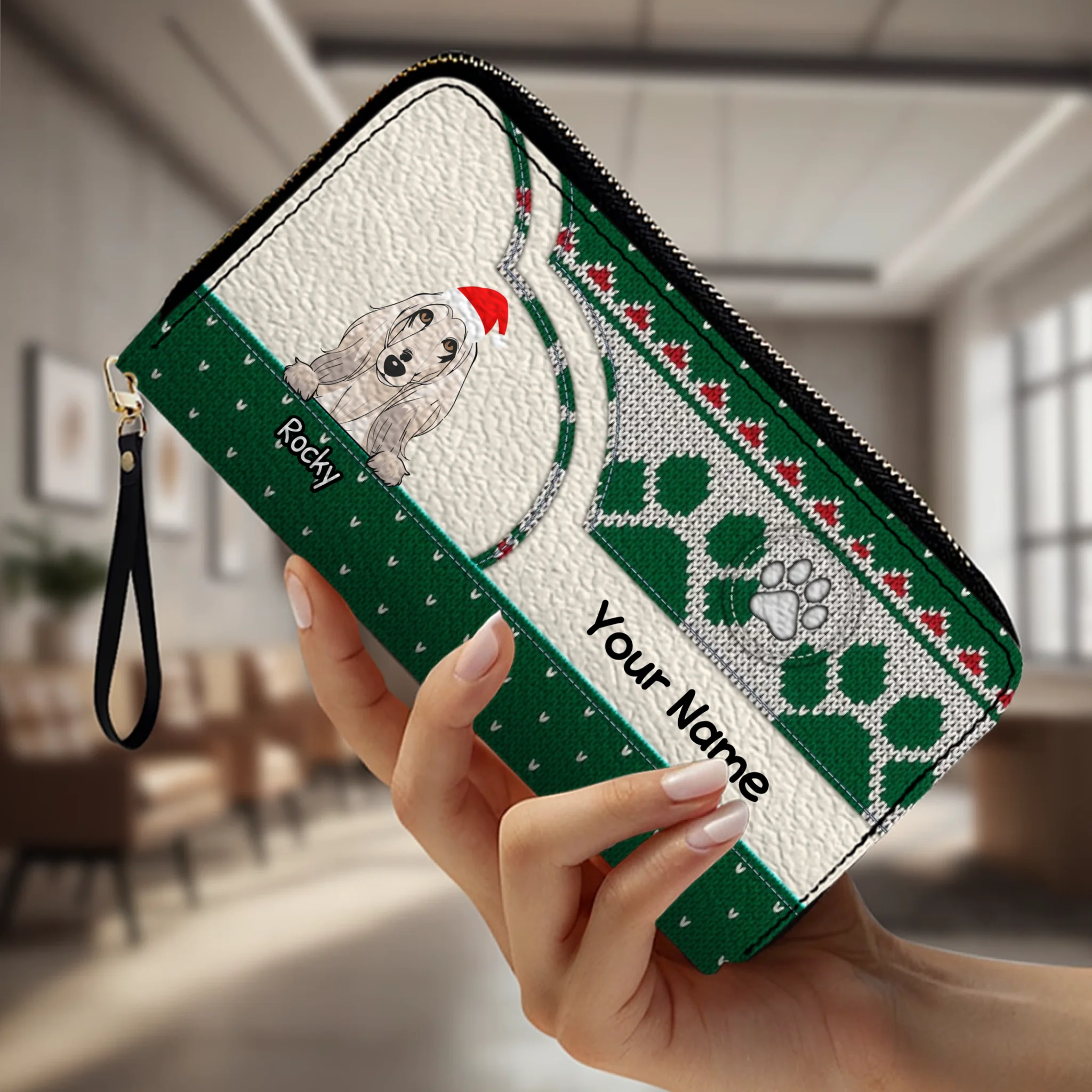 Holiday Surprise Leather Wallet – Custom Christmas Gift | 89Prints