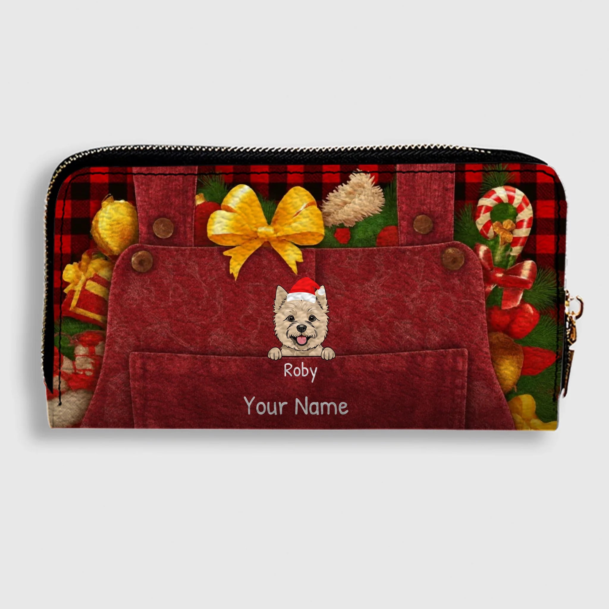 Warm Wishes Leather Wallet – Personalized Christmas Gift | 89Prints