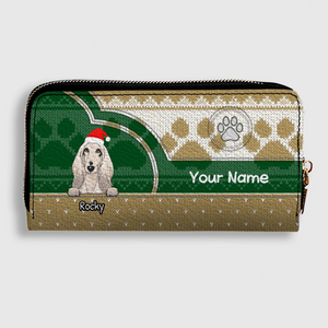 Paw & Heart Leather Wallet – Christmas Gift for Pet Lovers | 89Prints