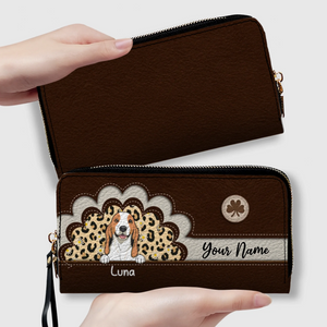 Custom Leather Wallet for Pet Moms or Dads – Personalized Gift - 89Prints