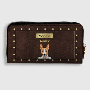 Luxury Personalized Leather Wallet for Pet Lovers – Stylish Gift - 89Prints