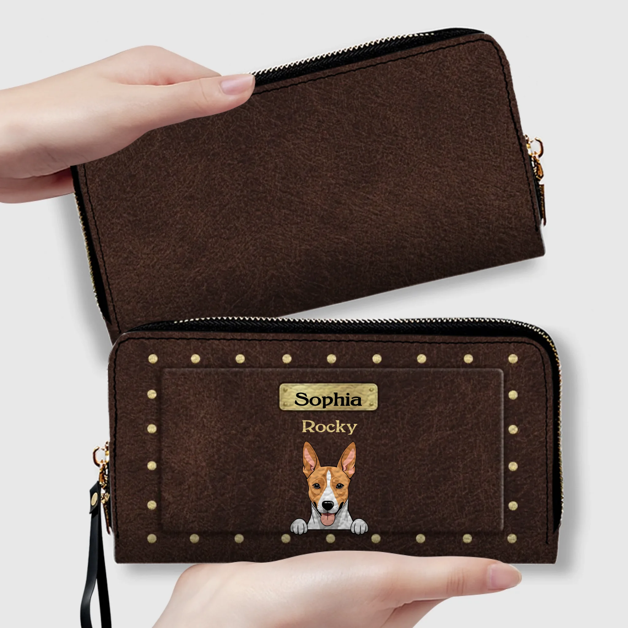 Luxury Personalized Leather Wallet for Pet Lovers – Stylish Gift - 89Prints