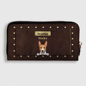 Luxury Personalized Leather Wallet for Pet Lovers – Stylish Gift - 89Prints