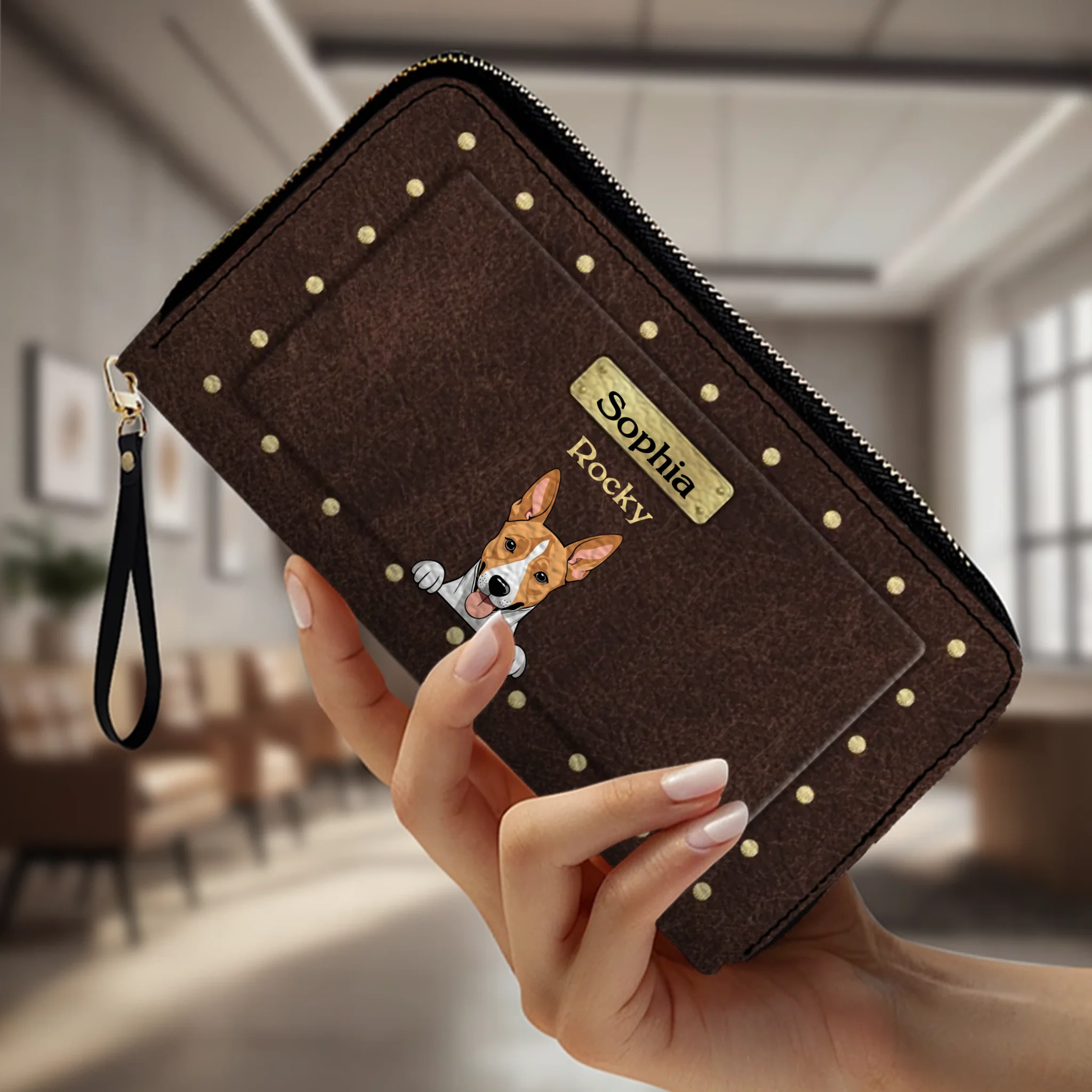Luxury Personalized Leather Wallet for Pet Lovers – Stylish Gift - 89Prints