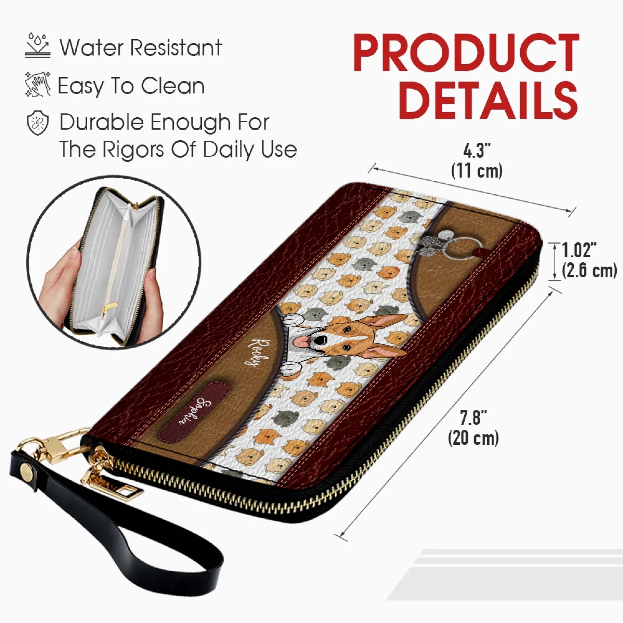 Custom Leather Wallet for Pet Lovers – Men & Women Gift - 89Prints