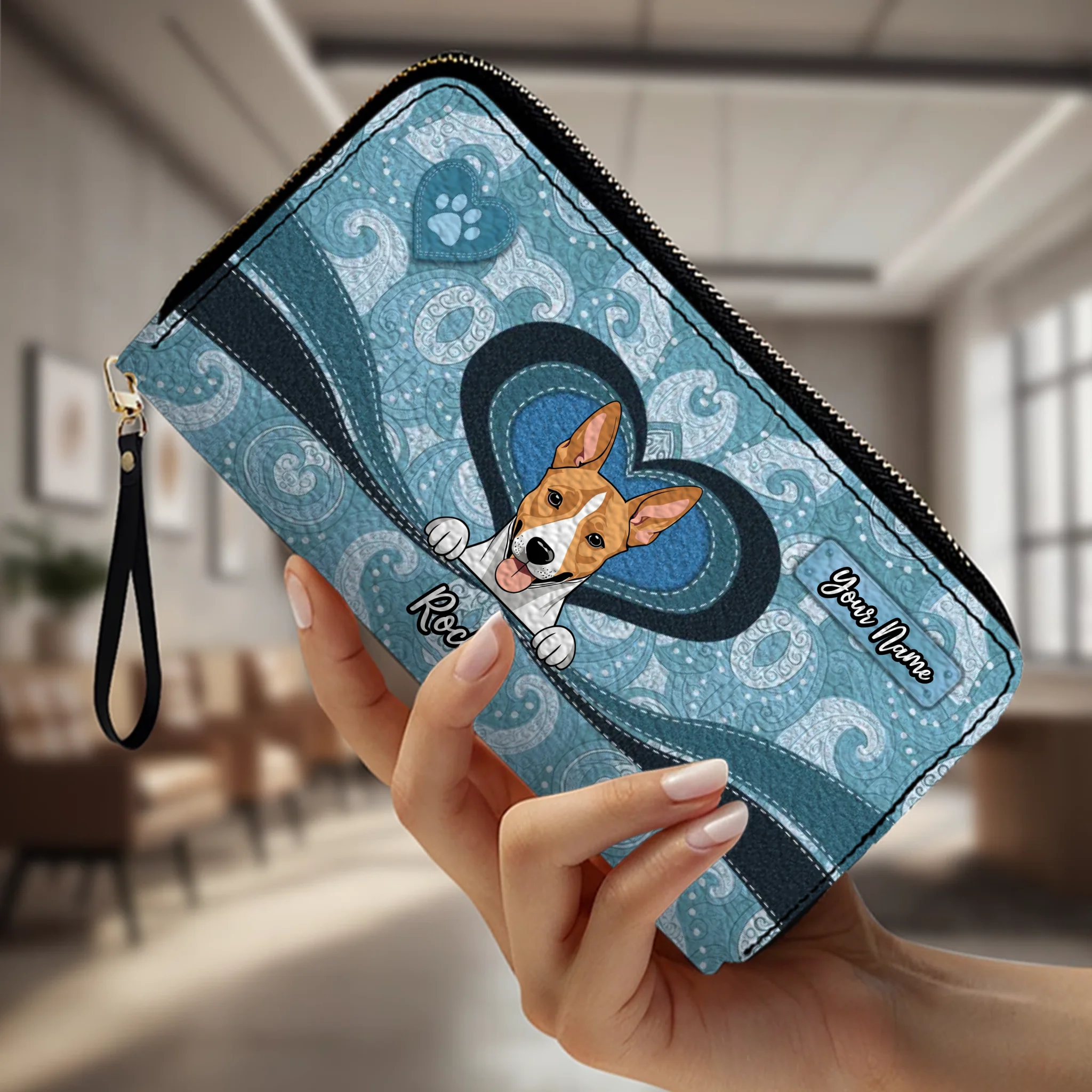 Customizable Leather Wallet for Pet Enthusiasts – Unique Gift - 89Prints