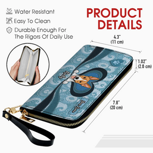 Customizable Leather Wallet for Pet Enthusiasts – Unique Gift - 89Prints