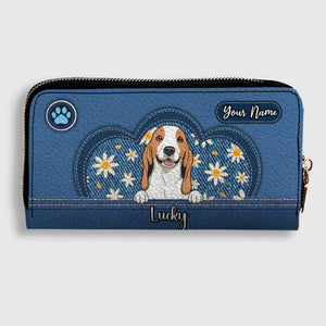 Personalized Pet Lover Wallet – Custom Multi-Pet Portrait Wallet | 89Prints