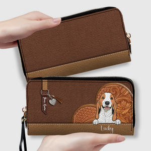 Custom Pet Leather Wallet – Personalized Dog & Cat Signature Wallet | 89Prints