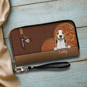 Custom Pet Leather Wallet – Personalized Dog & Cat Signature Wallet | 89Prints