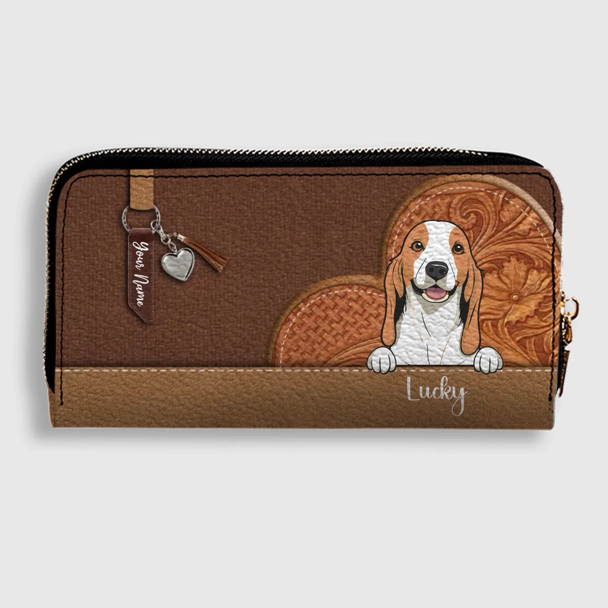 Custom Pet Leather Wallet – Personalized Dog & Cat Signature Wallet | 89Prints