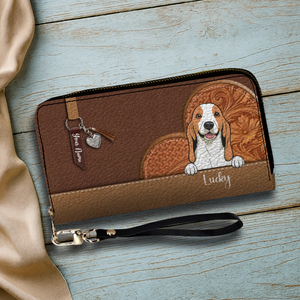 Custom Pet Leather Wallet – Personalized Dog & Cat Signature Wallet | 89Prints