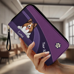 Funny Dog Dad Wallet – Customized Pet Portrait Wallet | 89Prints