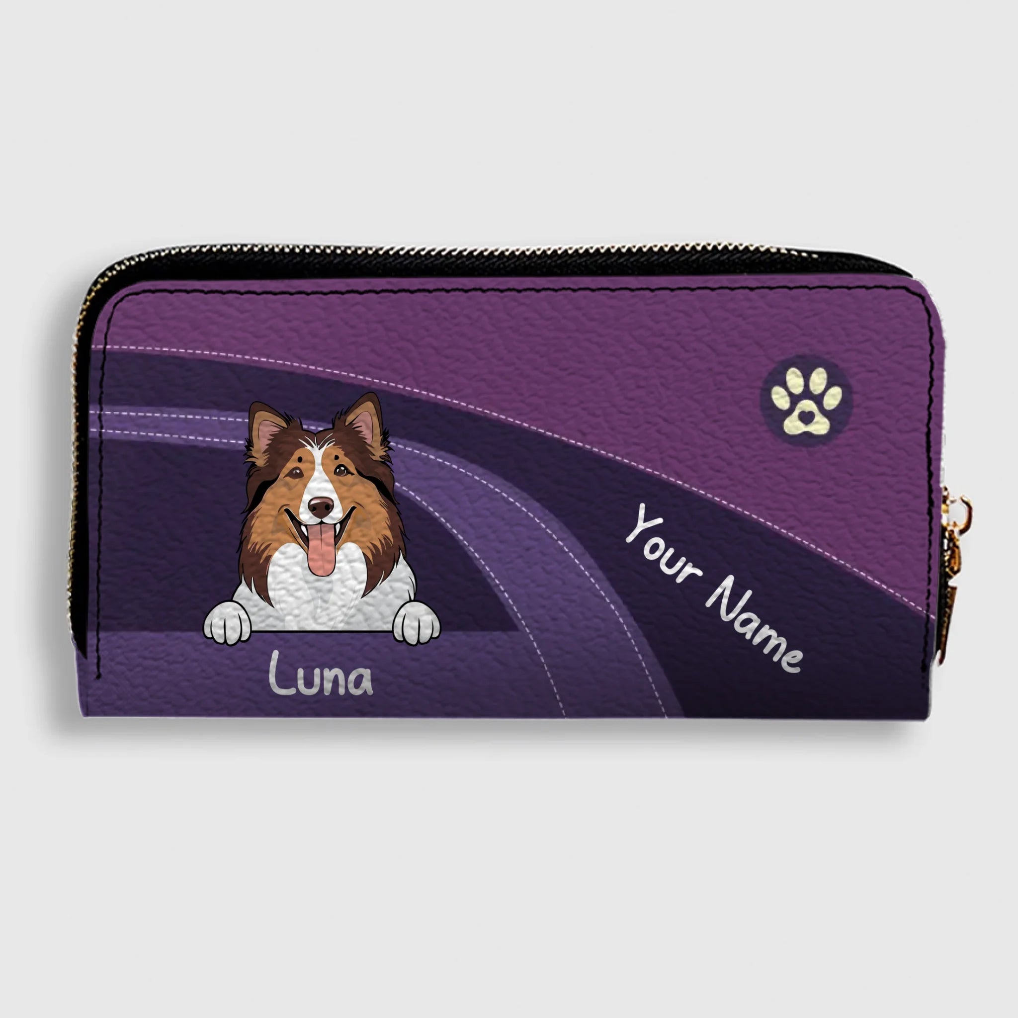 Funny Dog Dad Wallet – Customized Pet Portrait Wallet | 89Prints