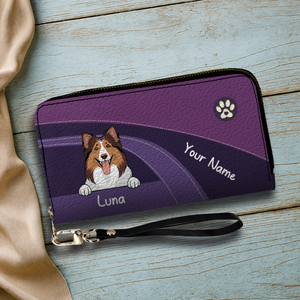 Funny Dog Dad Wallet – Customized Pet Portrait Wallet | 89Prints